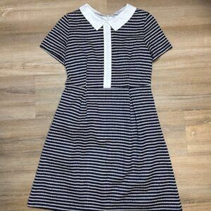 Vintage Frock Shop Black & White Collared Dress